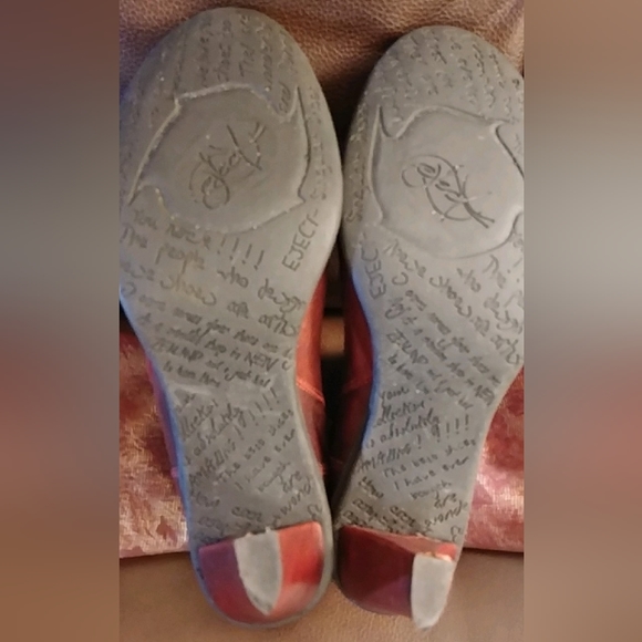 Eject heeled red floral boots - Picture 3 of 7